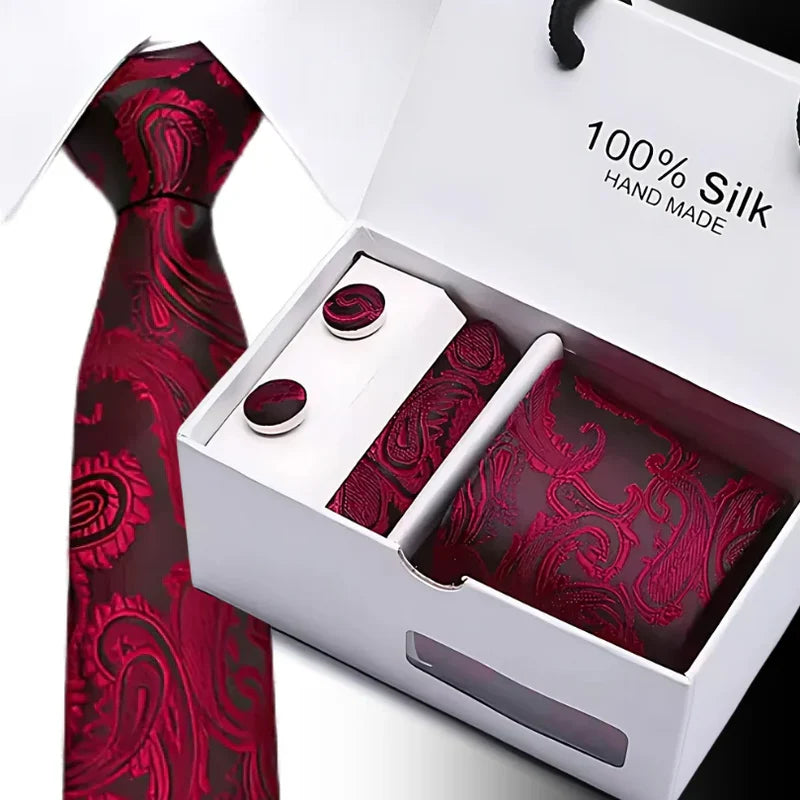 TieBox | Set de regalo de corbata de seda premium para hombre