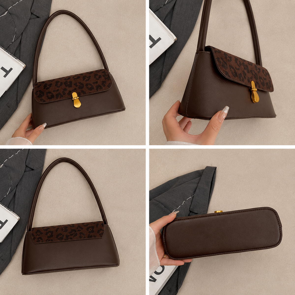 Bolso Alessia Leopardo