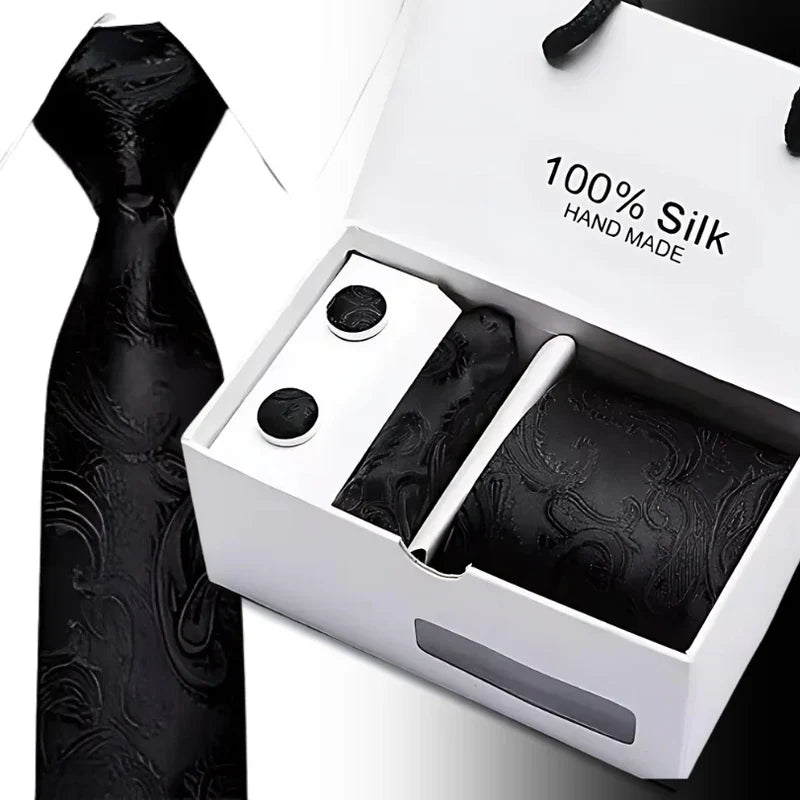 TieBox | Set de regalo de corbata de seda premium para hombre