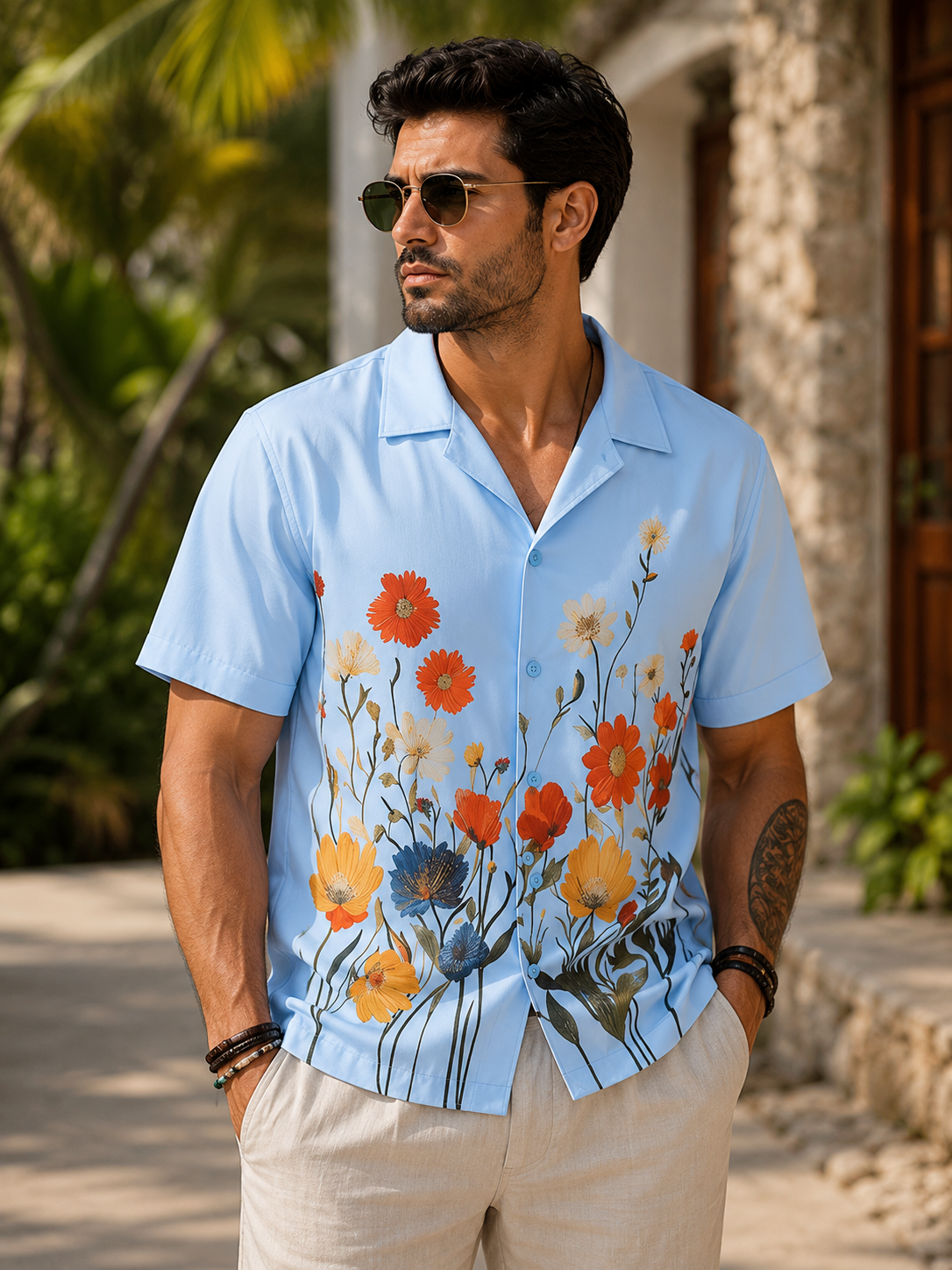 Camisa Amalfi Bloom