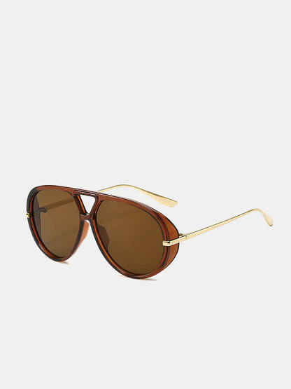Gafas de sol de aviador con patillas metálicas