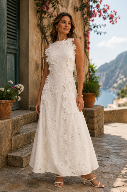 Della | Vestido Maxi Elegante con Bordados