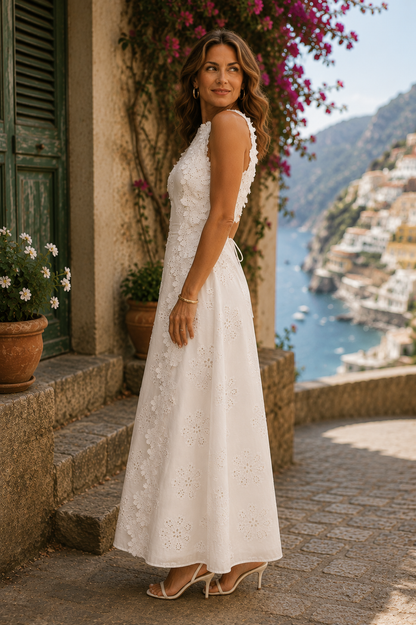 Della | Vestido Maxi Elegante con Bordados