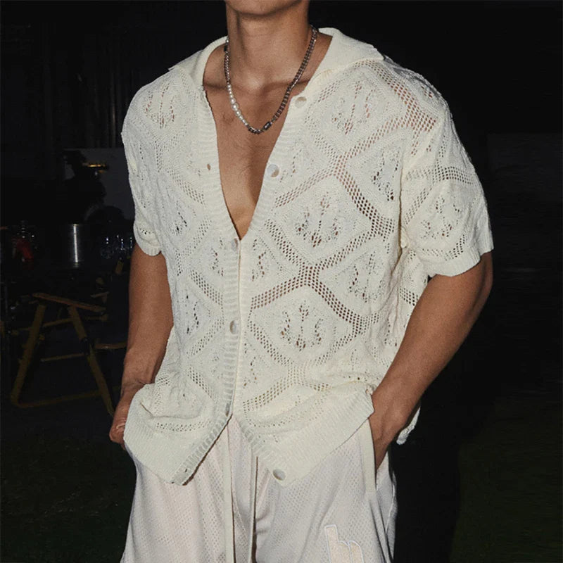 Camisa Santorini Crochet